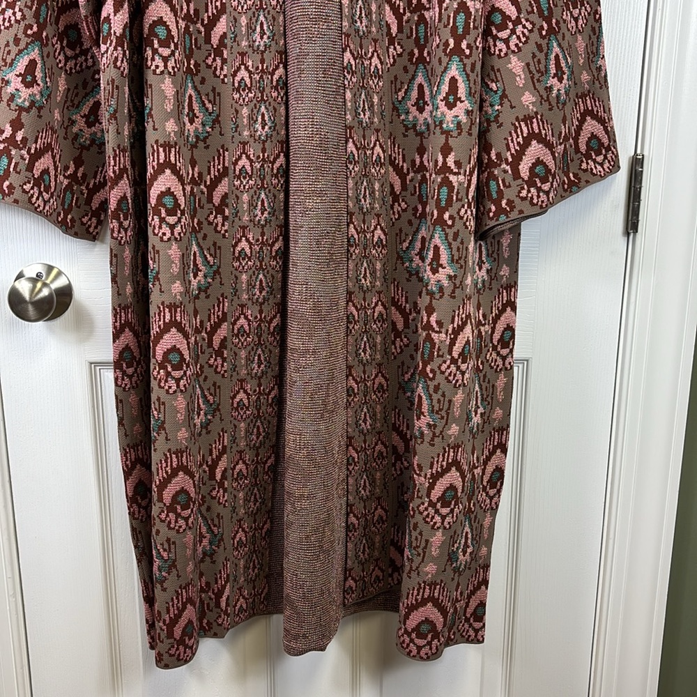 NWT Zara Special Edition Jacquard knit kimono jacket sz sm - Picture 9 of 13
